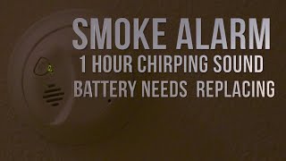 Smoke Alarm Battery Needs Replacing Low Battery 1 Hour Annoying Chirping Sound [upl. by Assennej530]