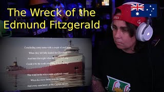 The Wreck of the Edmund Fitzgerald  Gordon Lightfoot  Australian Reacts  AussieTash [upl. by Ayamat]