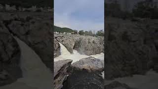 Hogenakkal waterfall waterfalls tourism waterfallsounds karnataka [upl. by Beaston]