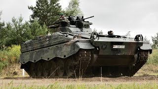 HD Tag der offenen Tür beim PzGrenBtl 411 Viereck Fahrt mit Schützenpanzer Marder [upl. by Toback]