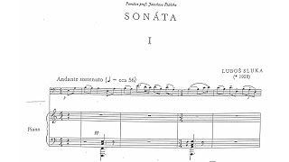 Luboš Sluka Bassoon Sonata 1956 [upl. by Champ]