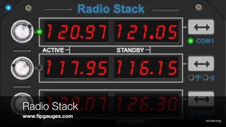 Radio Stack Gauge  SaitekLogitech Flight Information Panel amp SPADneXt [upl. by Abramson953]