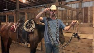 How To Tie A Vaquero Hackamore Knot [upl. by Annam]