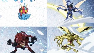 DIGIMON ADVENTURE tri  TENTOMON ALL EVOLUTION amp REBOOT COMPLETE 60FPS [upl. by Derry]