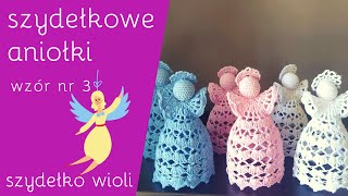 Szydełko Wioli  szydełkowy aniołek 👼 z zestawu  dzwoneczek bombka aniołek crochetcrocheting [upl. by Ellan]