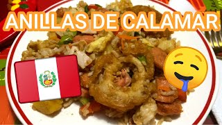 ANILLAS de CALAMAR REBOZADAS como en los BARES 😱🦑🇵🇪 100 CRUJIENTES 😋RECETA PERUANA❤️COMIDA MARINA [upl. by Airlee697]