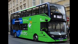 Buspix Oxford Bus Scene with new electric buses November 2024 4K HD [upl. by Ytak744]