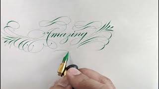 Amazing Calligraphy with Flourishing [upl. by Eveineg497]