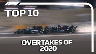 Top 10 Overtakes of the 2020 F1 Season [upl. by Sharp364]