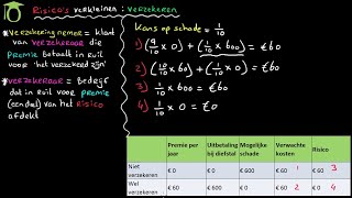 Risicos verkleinen verzekeren  economie uitleg [upl. by Ahseim]