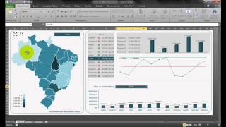 Indicadores  Mapa Interativo em Excel [upl. by Cigam]