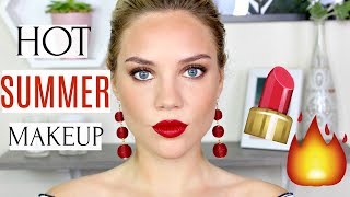 HOT SUMMER MAKEUP  Elanna Pecherle [upl. by Draude]