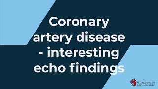 An echo case of coronary artery disease [upl. by Ellecram216]