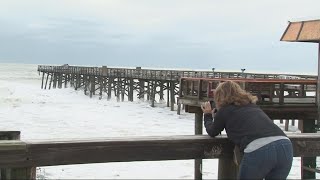 Flagler Beach pier takes hit from Ian [upl. by Reis]