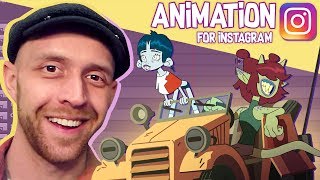 Making Animation for INSTAGRAM Adobe Animate [upl. by Ahsiym613]