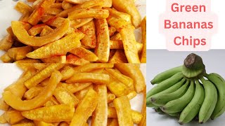 Deepfried Matoke RecipeGreen Banana ChipsHow to deepfry Matoke at home [upl. by Godbeare534]