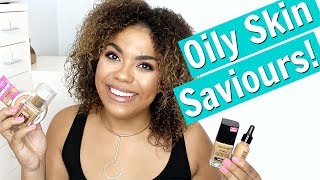 Best Drugstore Foundations for Oily Skin  samantha jane [upl. by Arlo15]