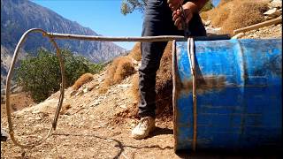 Building a cozy place in the mountains bushcraftshelter camping solo ForestShelterSurvival [upl. by Pravit]