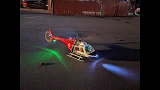 Bell 206 Scale RC Helicopter Navigation and Strobe Lights [upl. by Oilime]