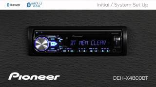 How To  DEHX4800BT  Initial and System Set Up [upl. by Alamat]