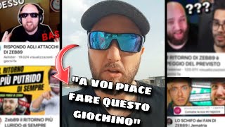 ZEB89 RISPONDE ALLE VARIE ACCUSE DEGLI YOUTUBER [upl. by Addiego]