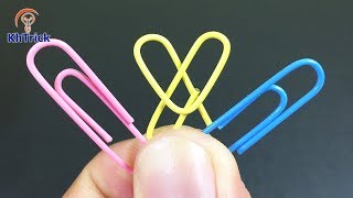 6 Amazing Papper Clips Life Hacks [upl. by Ainehta]