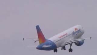 Allegiant Airlines  Airbus A320 takeoff  CVG Airport [upl. by Ojillek]