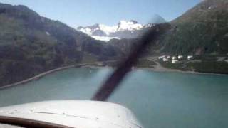 Cessna 170B landing Whittier Alaska RWY 21 [upl. by Ainotahs]