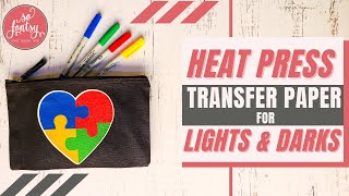 How to Use Heat Press Transfer Paper with Dark and Light Materials [upl. by Jamesy]