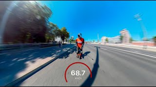 kingsong s22 проверка скорости speed test [upl. by Ennaeilsel3]