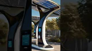 Solar charging station power technology ideas nature india france london creative [upl. by Houston]