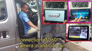 Connection of 360 camera in Android car cars trendingtrendingvideo [upl. by Eleanore]