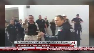 Policías se enfrentan con militares en Sonora [upl. by Ednutabab193]