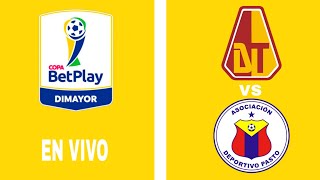 Deportes Tolima 12 Deportivo Pasto en vivo Copa Colombia [upl. by Harts402]