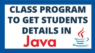 Java class program to get students details like name roll number and marks  Student class [upl. by Francisca]