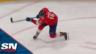 Barkov Buries First Goal Of Stanley Cup Final To Cut Panthers Deficit To One [upl. by Labina680]