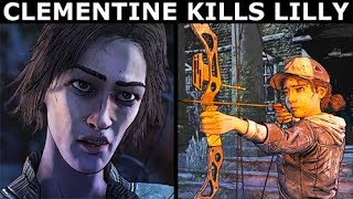 Clementine Kills Lilly  The Walking Dead Final Season 4 Episode 2 Telltale Series [upl. by Epstein]