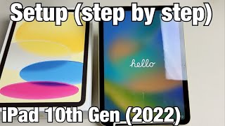 iPad 10th Gen 2022 How to Setup step by step [upl. by Ravo]