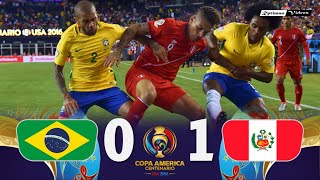 Brasil 0 x 1 Peru ● 2016 Copa América Extended Goals amp Highlights HD [upl. by Alexis]