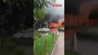 Incendio consume Plaza de Abastos en Illapel  24 Horas TVN Chile [upl. by Billy147]