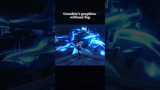 GENSHIN IMPACT GRAPHICS WITHOUT FOG shorts genshinimpact [upl. by Kcirderf]