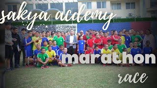 Annual interhouse 12 km marathon race 🏃‍♂️ 📍Sakya Academy School  marathon school memories [upl. by Maurits]