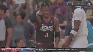 nba 2k24 iverson 68 pts [upl. by Dalenna]