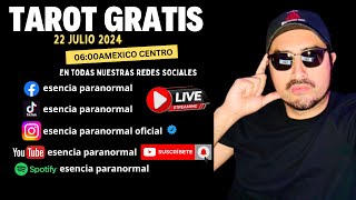 Esencia Paranormal Maestro Angel Cordoba TAROT EN VIVO 22 Julio 2024 [upl. by Anirpas]