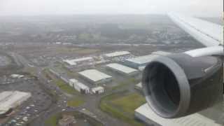 Hard Landing In Glasgow On TITAN Airways B767300ER [upl. by Kapoor]