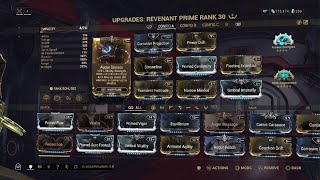 Warframe Builds End game Revenant Prime Build [upl. by Oretos]