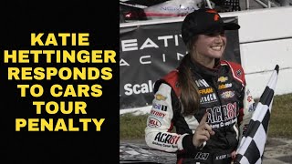 Katie Hettinger Responds to CARS Tour Suspension [upl. by Dustan]