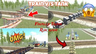 Train vs Tank 😱 in Indian Bike Driving 3d  Finally Train Ruk gahi 🤩  rohitgamingstudio6902 [upl. by Ellemac572]