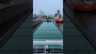 “Arklow Fern” enters Runcorn Dock on the Manchester Ship Canal [upl. by Alletsyrc]