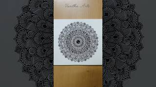 Mandala Art for Beginners  satisfying mandalaart vanithaarts shorts reels mandala drawing [upl. by Edroi]